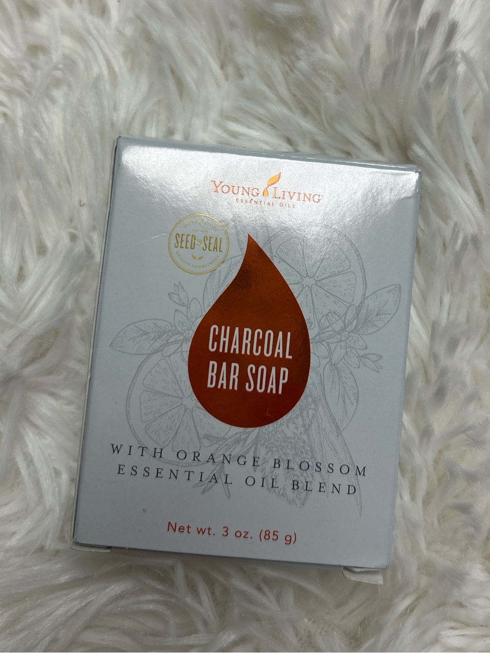 🧼Young Living Charcoal Bar Soap NIB with Orange blossom essential oil blend 3oz